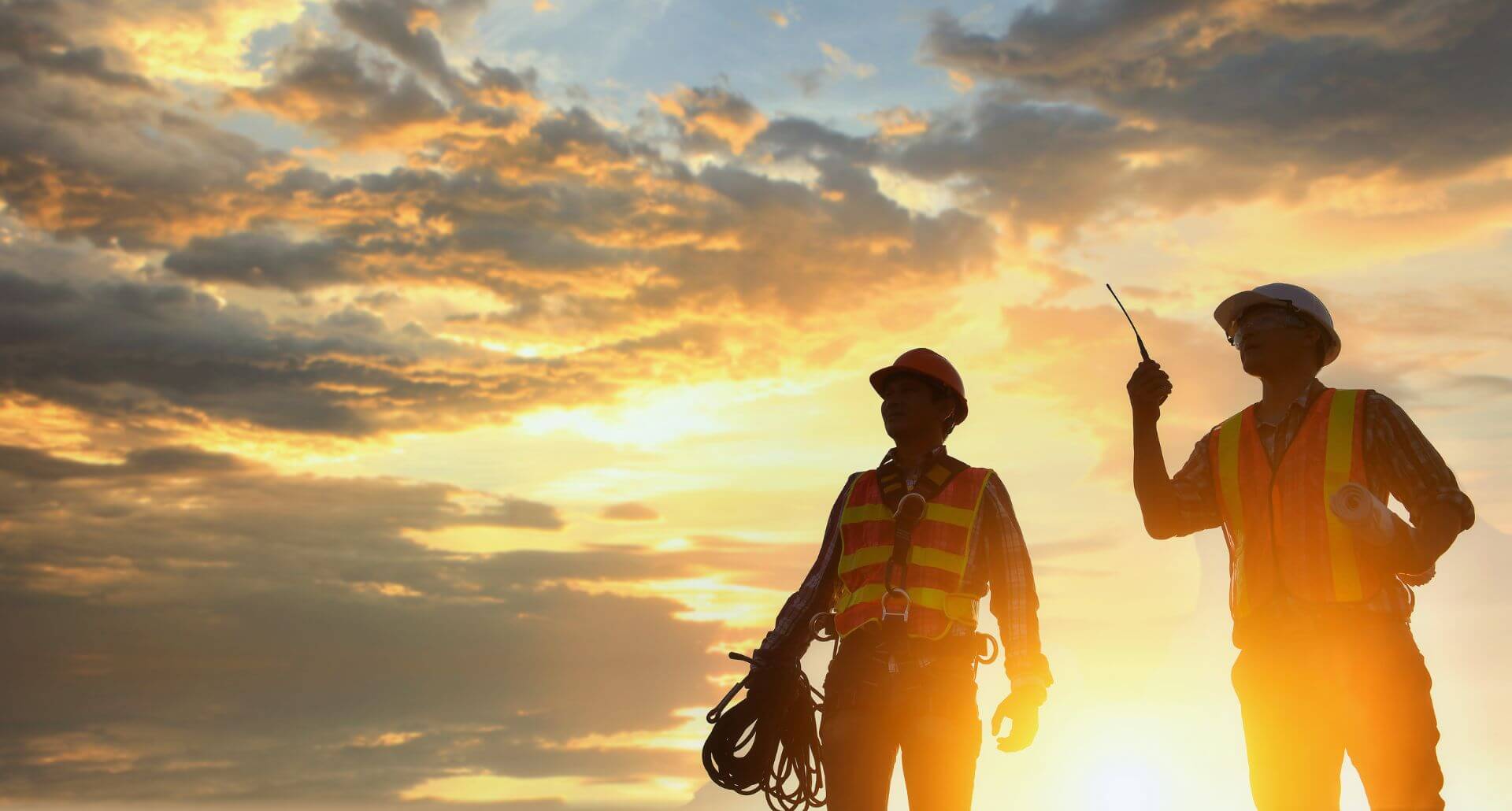 Two civil engineers working on a construction project in Modesto, CA